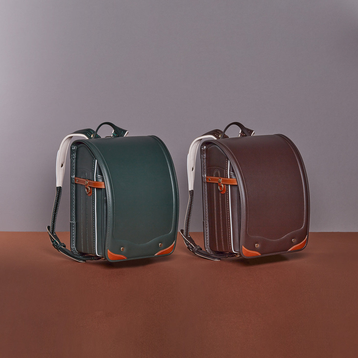 【完売】オオバランドセル　牛革・ハーモニック【19-S】2024年ご入学用 ランドセル 《チョコ》<br>※こちらの商品は完売致しました。