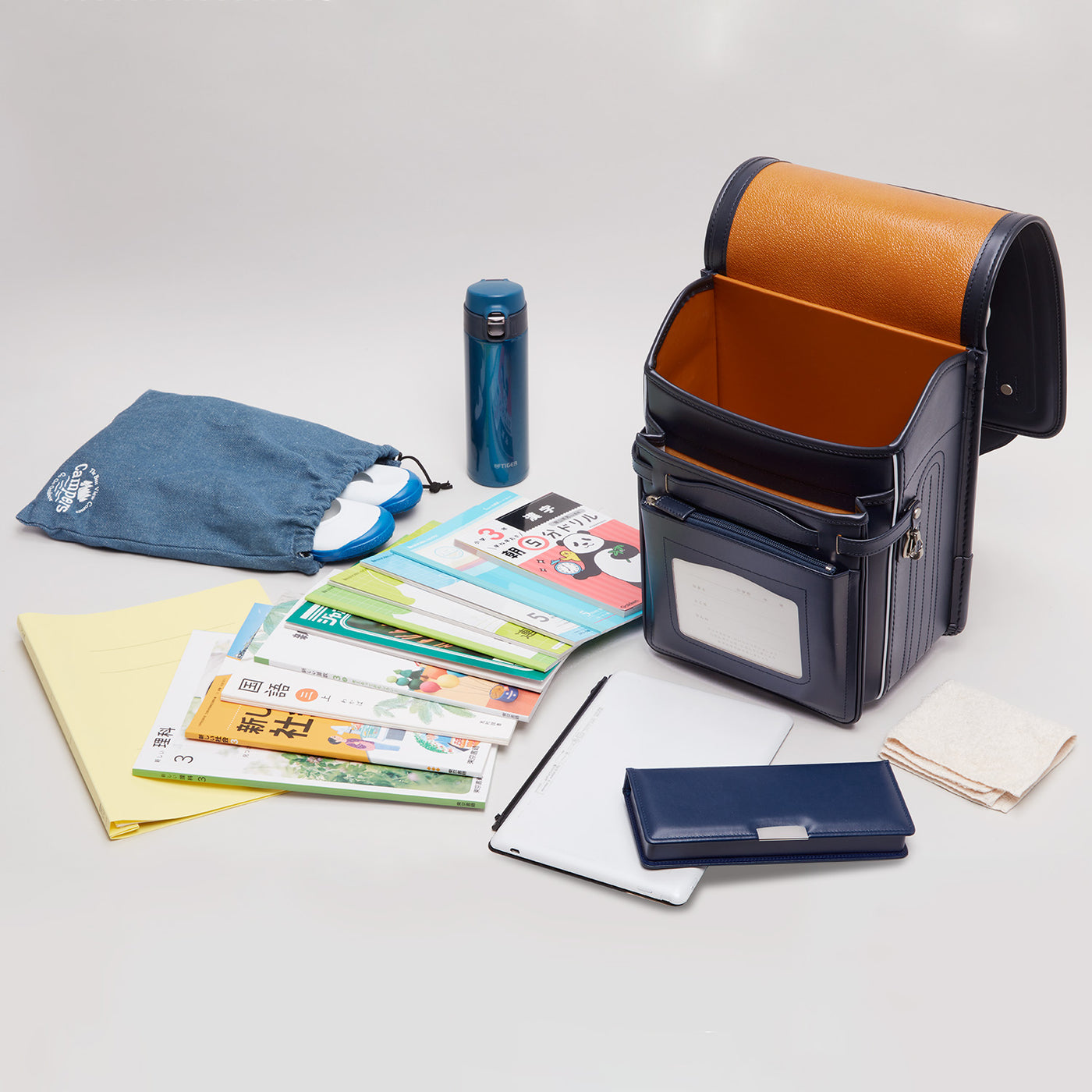 【完売】オオバランドセル　牛革・プレミアム【ST-P】2024年ご入学用 ランドセル 《マリン》<br>※こちらの商品は完売致しました。